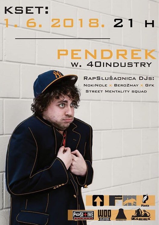PositiveBrewery's tweet photo. Proud sponsors of Croatia’s young hip hop sensation #Pendrek. Come join us at @KSETinfo on June 1st 2018!!! #brewpositive #bringingbeertohiphop #positivebrewerycroatia #KSET #positivebreweryzagreb #40industry #ziggipapers #planta #wooeleven #hitoviihimne https://t.co/JXFdtLxU68
