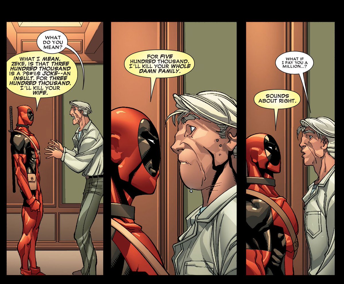 comicsdune's tweet photo. Million Sounds Right!
#Deadpool #Deadpool2 #DP2 #WadeWilson #DeadpoolTeamUp #Chimichanga #MercWithaMouth #Mercenary #MercsForMoney #MaximumEffort #DishonorableDischarge #Cheerleaders #Comics #ComicBooks #Marvel #MarvelComics #MarvelUniverse #DanielWay #CarloBarberi #ComicsDune https://t.co/6fRdIbWpCN