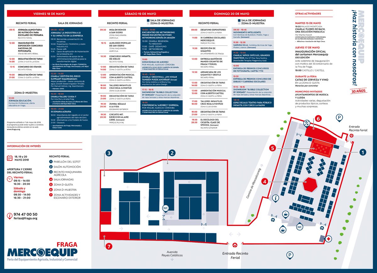 FragaAyto's tweet photo. ¡¡Mañana abre sus puertas #Mercoequip2018!! No te pierdas los 100 stands, el programa de actividades, las novedades en el recinto y el espacio D-Gusta #FeriasFraga https://t.co/ThVJivxVdf
