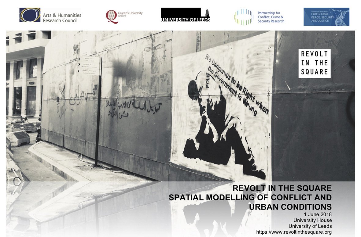 PaCCSResearch's tweet photo. Upcoming #Seminar on Fri 1/06 by one of our @ahrcpress @Conflict_PaCCS Interdisciplinary Innovation awarded projects: @Revolt_Square "Spatial Modelling of Conflict and Urban Conditions" at @UniversityLeeds https://t.co/Qgx0BgwAMQ Book before next Mon 21/05 to secure your place! https://t.co/NNjiqR5LM2