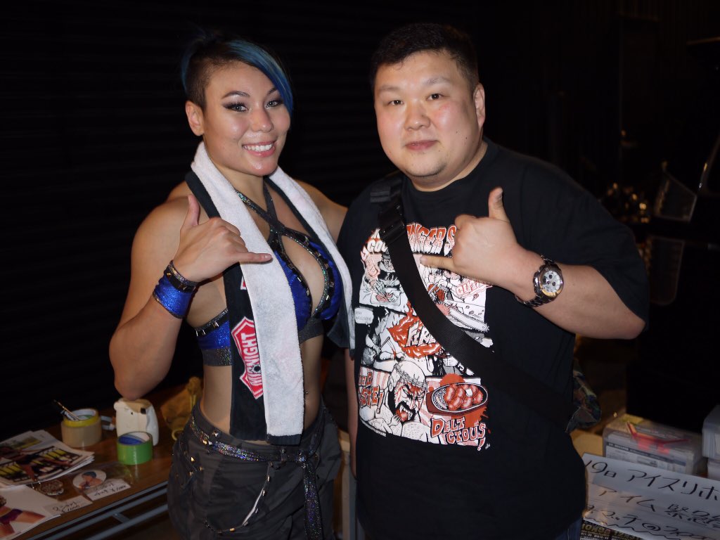 Fat Ass Masa Being The Elite Aew Ar Twitter 5 17 18 Tokyo Japan J St女子プロレス新木場大会で ミア イム選手と試合後に会えて記念撮影撮らせて貰いました やっぱり外国人選手はかっこいいし華がありますね 試合も勝ったし良かったです J St