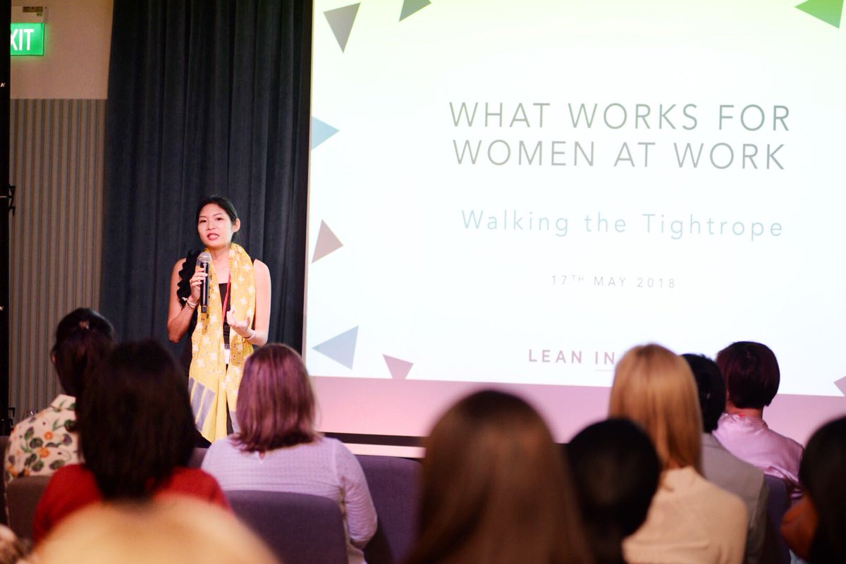 LeanInSG's tweet photo. Helen Duce and  Genevieve Ding, kicked off the event with an interesting discussion on #WalkingTheTightrope, with a study on the works of Joan C.Williams that interviewed 127 highly placed women. 

Lets #LeanInTogether https://t.co/wnwTHbX4KW