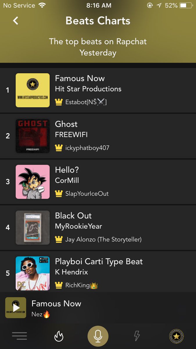 HitStarProd's tweet image. The number 1 Beat on @rapchatapp right now!!  🙏🏾🔊🔥🌟