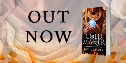 HarperVoyagerUK's tweet photo. Happy publication day to Daniel A. Cohen @saxophonehome! #Coldmaker is out in paperback today. https://t.co/mJHGDmxj7l
800 years ago, the Jadans angered the Crier.
In punishment, the Crier took their Cold away, condemning them to a life of enslavement in a world bathed in heat. https://t.co/mjQYJ8cgAr