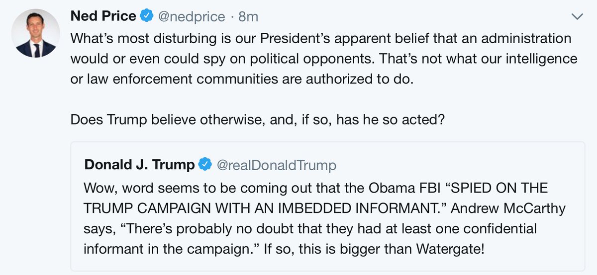 bloodless_coup's tweet photo. I continue to be amazed at the hubris. Just... amazed.

#FusionCollusion #Obamagate #CIA #FBI #DOJ #Spygate #MAGA https://t.co/dP4SHM3OZz