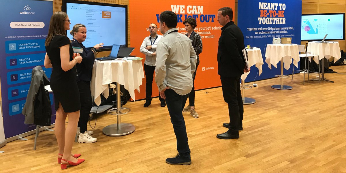 WolkAbout's tweet photo. #IoTForumCE & #C4I are in full swing! We‘re at @Tele2IoT stand with @Byte_Lab showing WolkAbout #IoT Platform’s newest features & capabilities. Stop by to see the demos we’ve prepared!
#IoT18 #Industry40 #Tele2IoT #DigitalTransformation #IIoT #DigitalTransformationStories https://t.co/ybedpBoruk