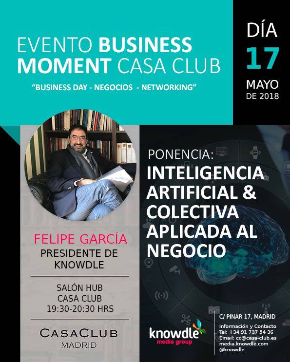 KnowdleMedia's tweet photo. #17Mayo #DiaDeInternet en Casa Club os esperamos @buaala @knowdler para hablaros como la #InteligenciaArtificial #InteligenciaColectiva de nuestros algoritmos incrementa la rentabilidad en los negocios + bºs sociales!🦋🐝
 #Startups #Entrepreneurship #Negocios #Empresa https://t.co/HY2Lc0Re3J