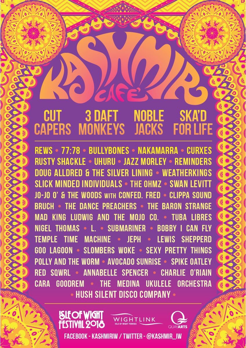 <a href="/NakamarraMusic/">Nakamarra Music</a> play <a href="/Kashmir_IW/">Kashmir Cafe</a> at <a href="/IsleOfWightFest/">Isle of Wight Festival</a> in the sunday eve!!!! Be there!!!