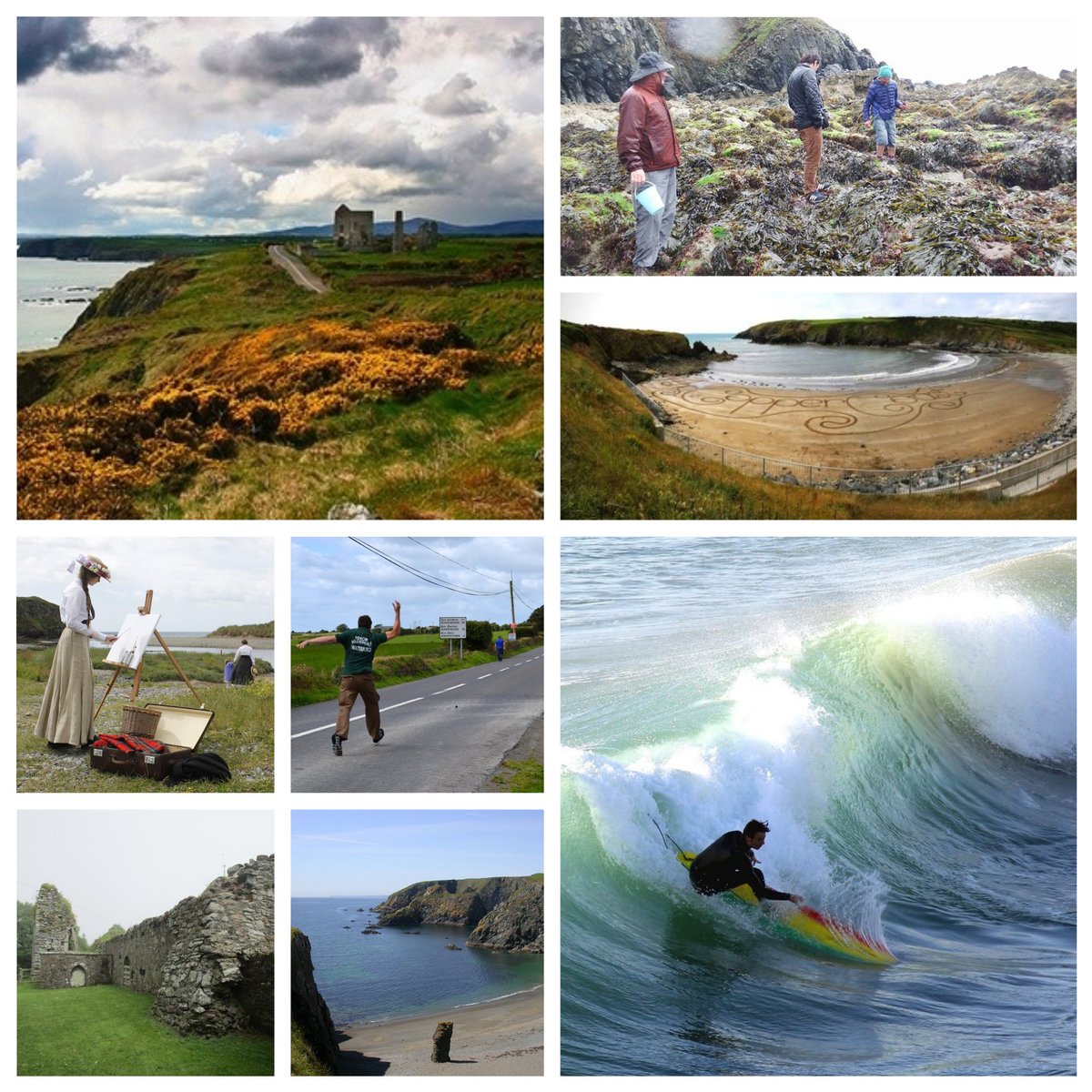 CCUGeopark's tweet photo. Historical talks, geological and ecological walks, surfing, road bowling, plein-air art, seaweed discovery walks and sand workshops... All these events and more will take place as part of our Copper Coast Festival starting next week! https://t.co/F34B7BTrOd  #waterford #ireland https://t.co/njdeiSSwY2
