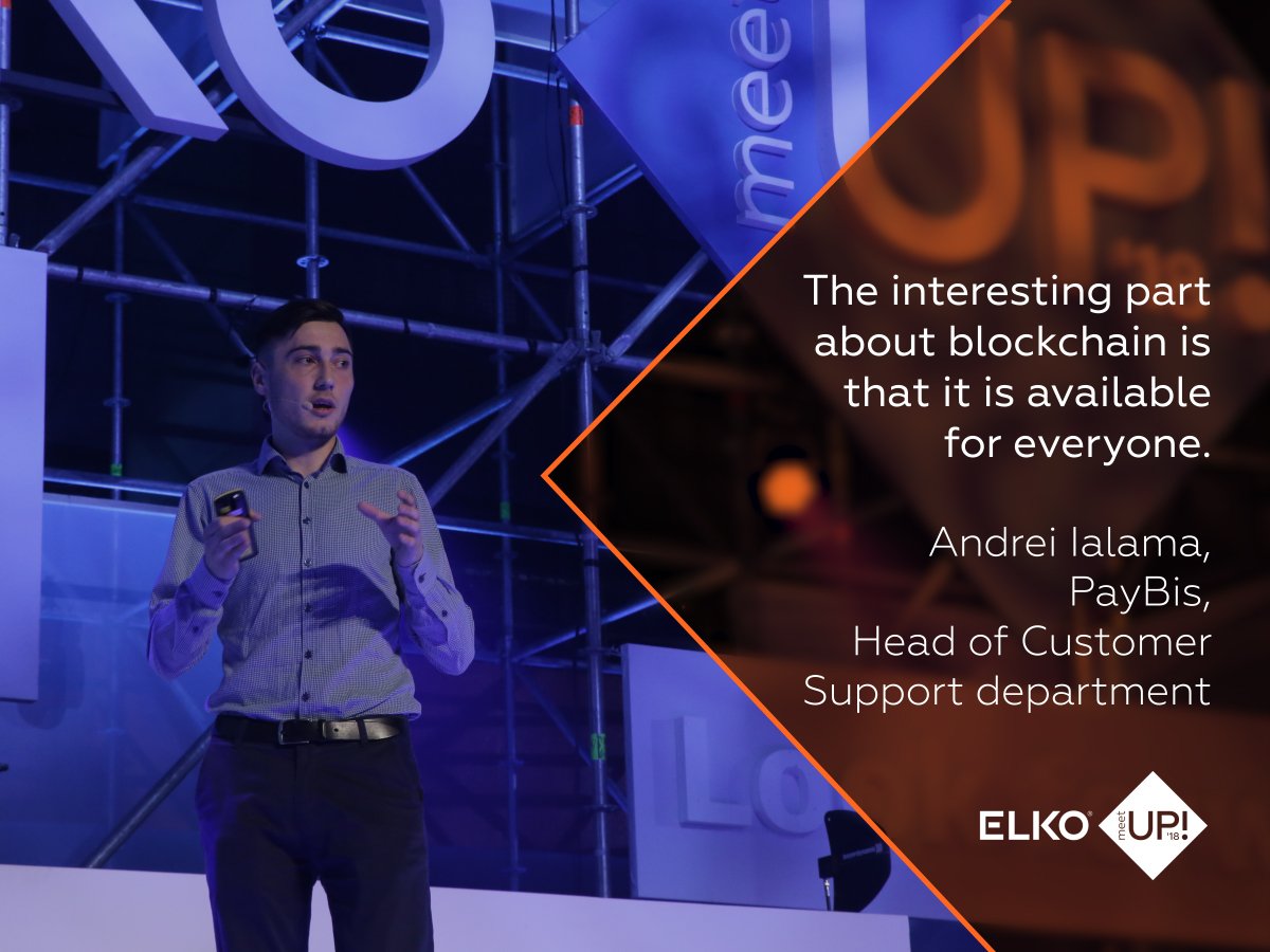 ELKO_Group's tweet image. The last speech of the day - Andrei Ialama about blockchain and how it is used in business. #ELKO25
Tune in for the last LIVE broadcasts of #ELKOmeetUp workshops on our Facebook page or webpage.