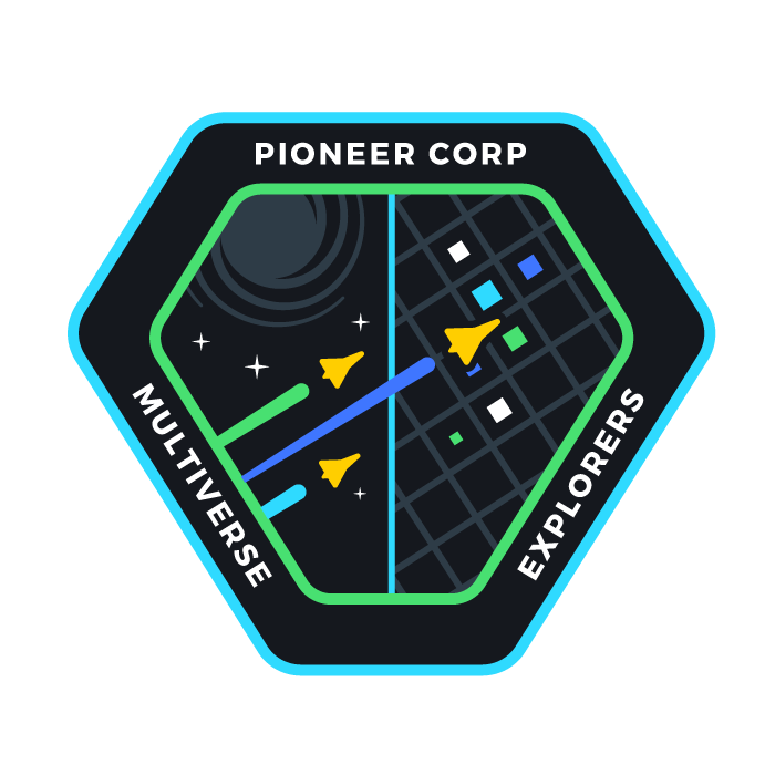 mariejulien's tweet photo. L'écusson des pionniers du multiverse est terminé ! Grâce à @DFM_VR, les gens qui bossent avec de la réalité virtuelle ou augmentée pourront désormais orner leur matériel d'un flamboyant insigne. #CyberspaceBuildingCrew https://t.co/iamXKy8zka https://t.co/UANS8pcMnB