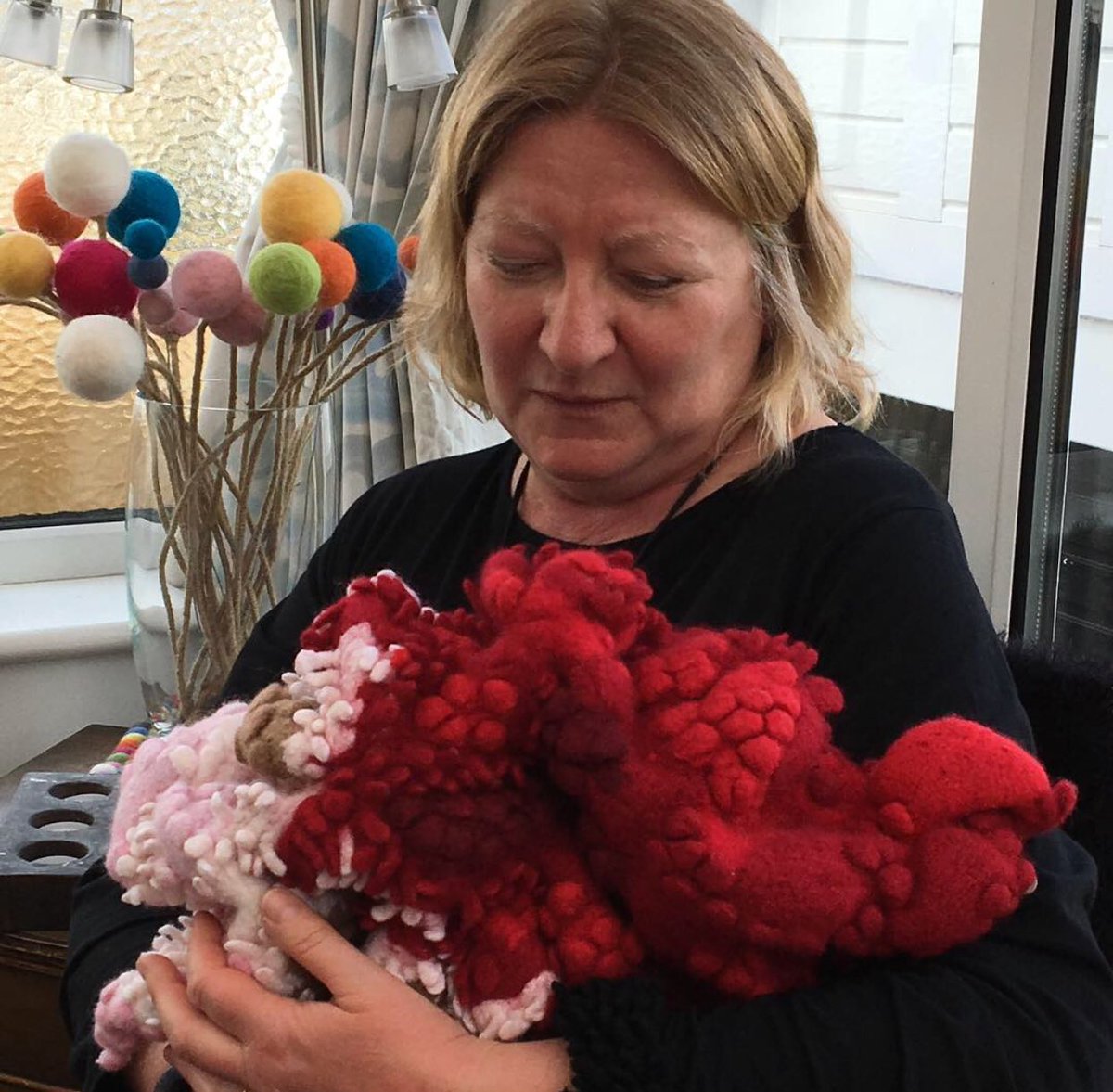 loubakerartist's tweet image. It’s just over 3 weeks till #Partsofme, my #new #series of #knitted, #felted #softsculptures will be #installed @TownHallArts @TrowTownHall #Trowbridge #Wiltshire #SubversiveSurfaces #exhibition #openingevent Sat 9th June 12-2 with #ginabaum, #curator @KatieAckrill #Please come!