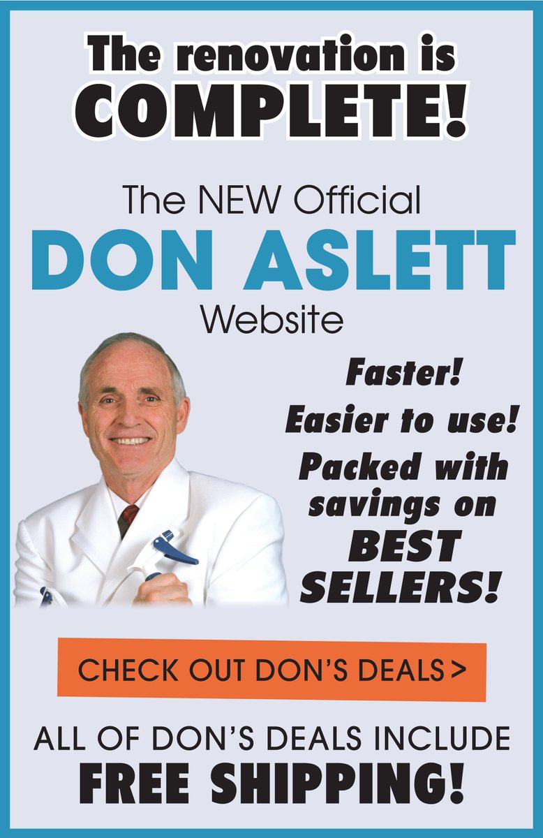 TheCleanReport's tweet image. The New Official Don Aslett Website
cleanreport.com