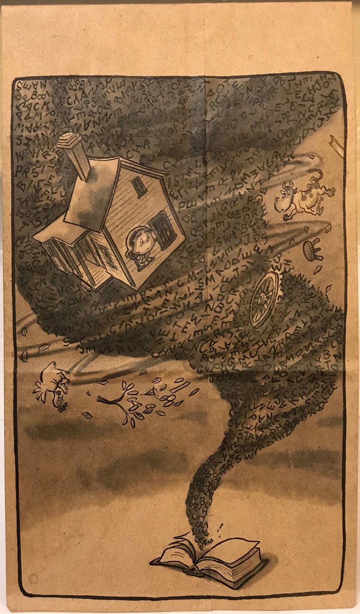 CapitalArtworks's tweet photo. She's not in Kansas anymore. #school #reading #books #WizardofOz #caricatures #lunchbagart #capitalartworks.com https://t.co/hsZRGAoQce
