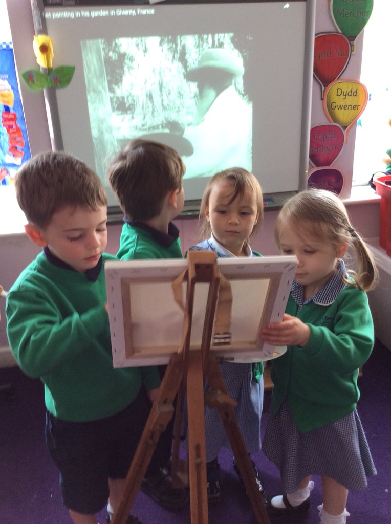 yberllandeg's tweet photo. Plant Meithrin y Bore yn dechrau dysgu am Monet. https://t.co/uVle8Yhg7c