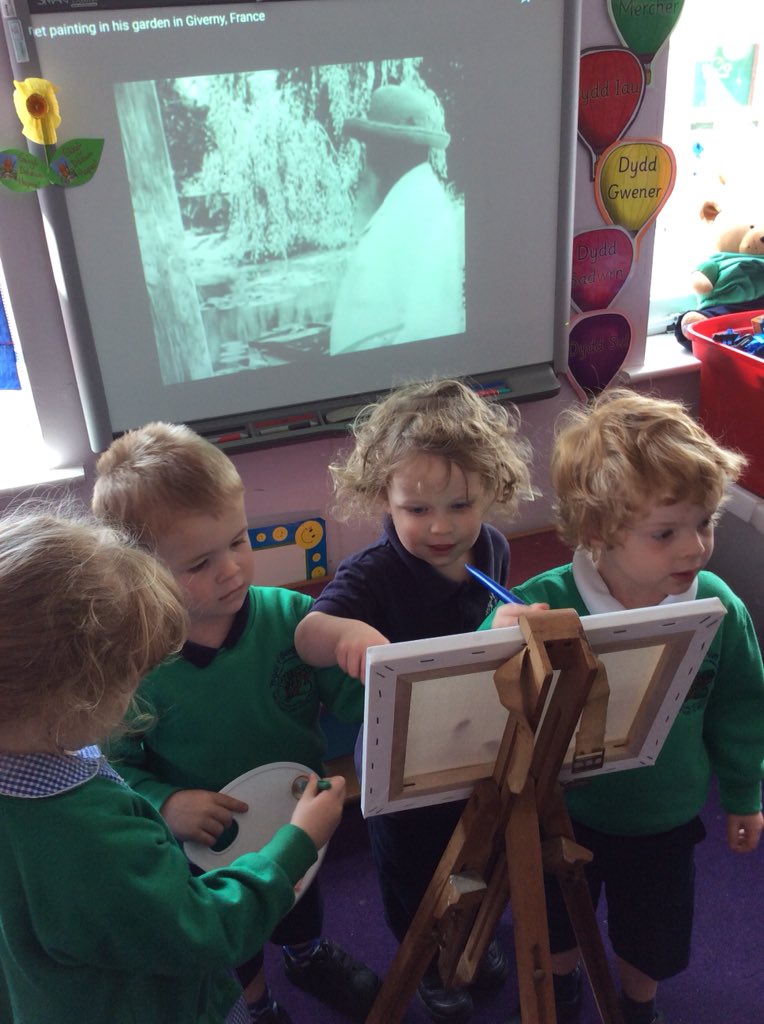 yberllandeg's tweet photo. Plant Meithrin y Bore yn dechrau dysgu am Monet. https://t.co/uVle8Yhg7c