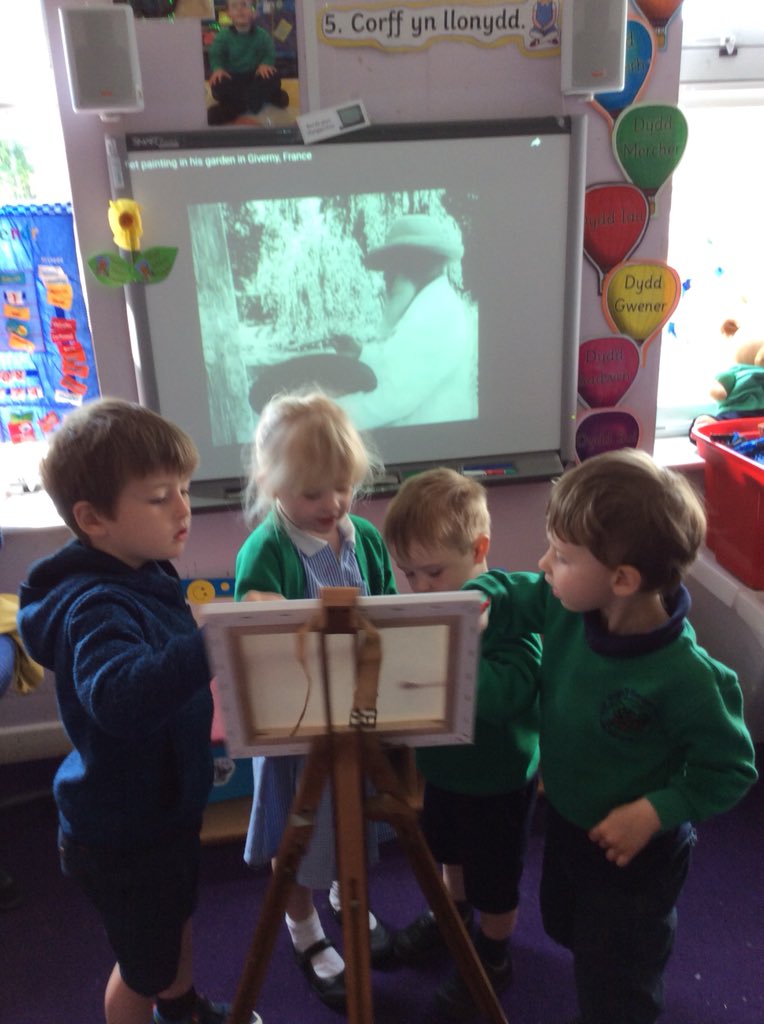 yberllandeg's tweet photo. Plant Meithrin y Bore yn dechrau dysgu am Monet. https://t.co/uVle8Yhg7c