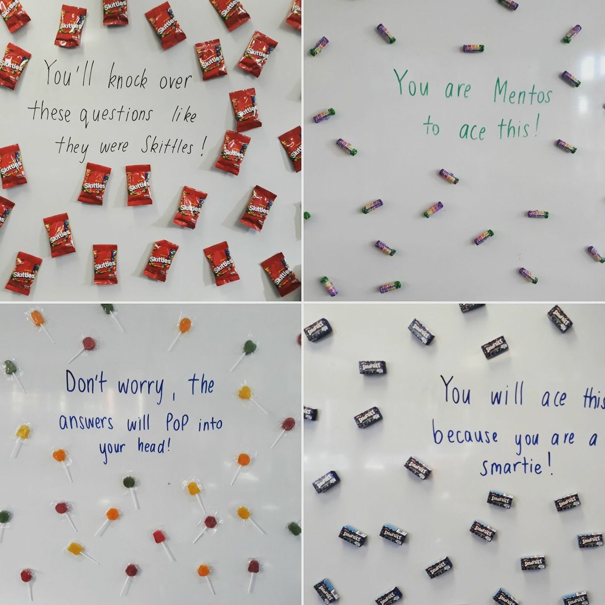 Love love love this idea !! A little pre-test treat, what a great idea 👏👏 #ACUedu_p