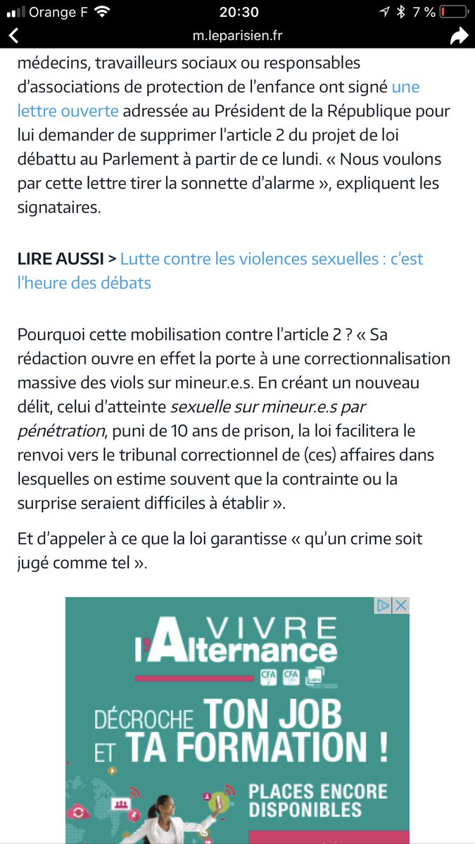 Donc les députés En Marche dont celui de la #Circo9207 Marilossian sont pour l’article 2 : « la loi facilitera le renvoi vers le tribunal correctionnel de ces affaires (Viol sur mineur) Via @LeParisien 

En Marche pour laisser les violeurs dehors ! 

#Rueil #Garches #SaintCloud