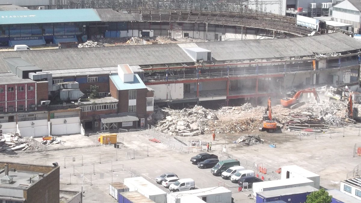 AFCWimbledon's tweet photo. Here are the latest pictures of demolition work taking place at Plough Lane, which will pave the way for a new #AFCW stadium. We're all excited about this! https://t.co/eFFj8fkiwn https://t.co/2iYLUyrTr0