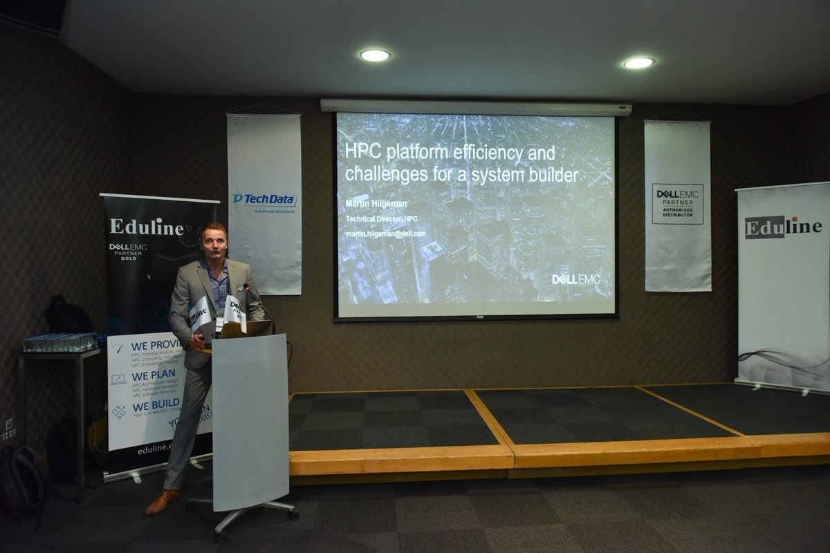MartinHilgeman's tweet photo. A great event last Friday -  The 3rd #HPC summit in Istanbul with our partner #eduline @DellHPC https://t.co/kKaR96jJD5