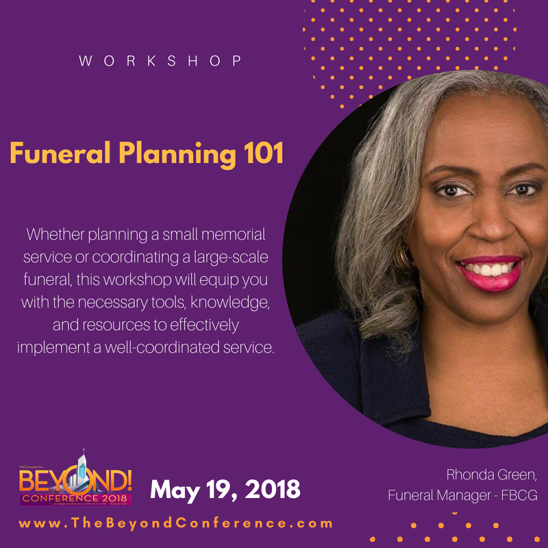 BeyondConLive's tweet photo. Attendees will be equipped with the tools needed to serve their congregation through exit planning and funerals. Join us this Saturday by registering at https://t.co/l5D5vznJjU. #FBCGLive #BeyondCon18 https://t.co/R865CJTtst