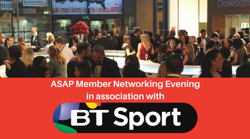 ASAPThe's tweet photo. From #Liverpool to #London, we're returning to the capital for our #June @ASAPThe networking evening which will be hosted by Business Partner @btsport Registration opens Friday for this exclusive member event at BT Tower &amp; a chance to win #PremierLeague tickets! #asapevents https://t.co/FqT4Oi7Sku