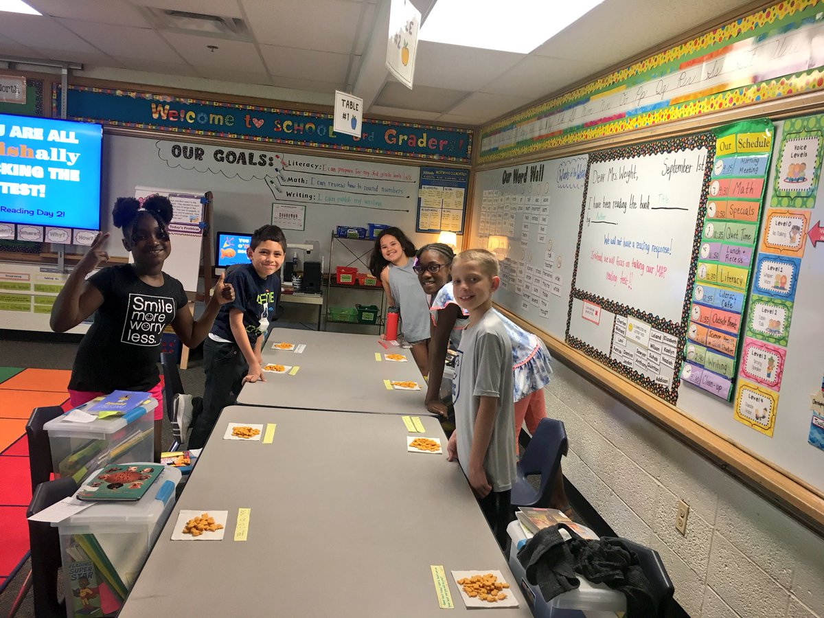 WW_3rd's tweet image. We “O’fishally” 🐠 rocked the MAP Reading Test!!! We start the Math portion next Tuesday! Thank you, parents, for the epic little notes of encouragement! We love reading them each morning! 📝❤️ #nwea #maptesting #growth