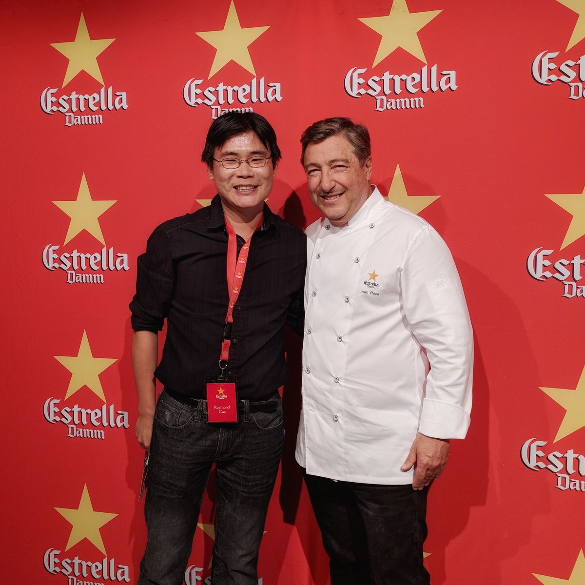 Joan Roca and Travelling Foodie at Estrella Damm Gastronomy Congress in Toronto