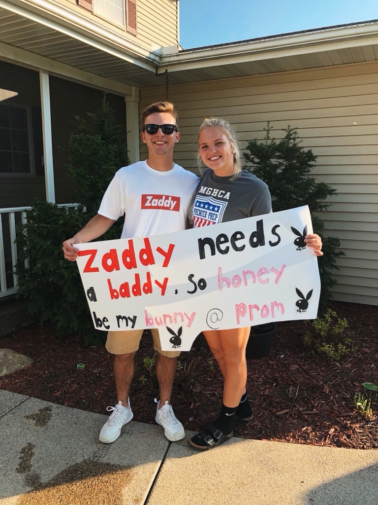 FHSPROM2018's tweet photo. Hugh Hefner died but @Bailey_Reichert took his place and will be hoppin’ to prom with @CamrynSalmonsen 🐰 https://t.co/ZV5bJrwLoP