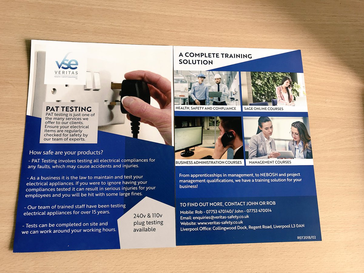 Keep an eye out for our latest flyers! We can now complete your PAT testing on site!