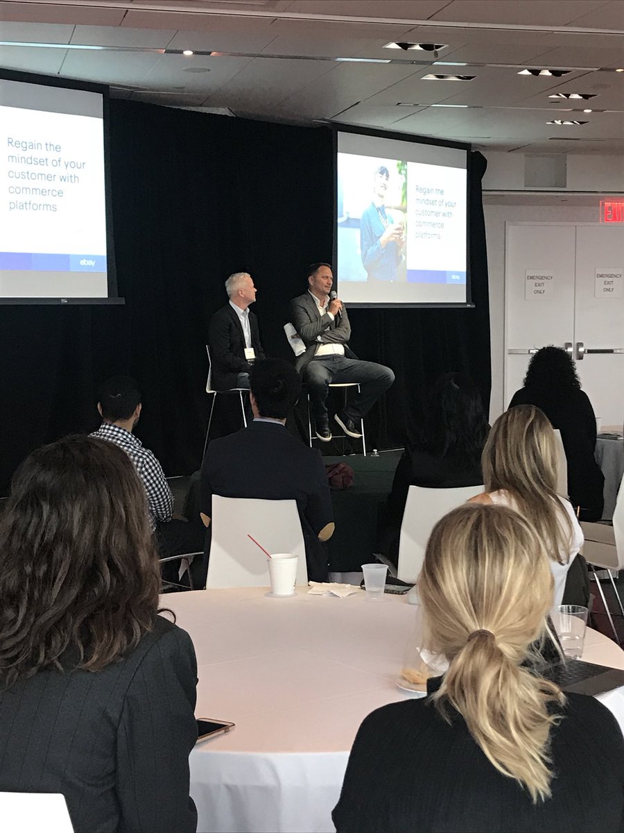 IntersectRetail's tweet photo. Scott Travis and Brendan Coen from @eBay about to share some insight your commerce strategy #intersectretail #nyc https://t.co/mqf7EKi5Yg