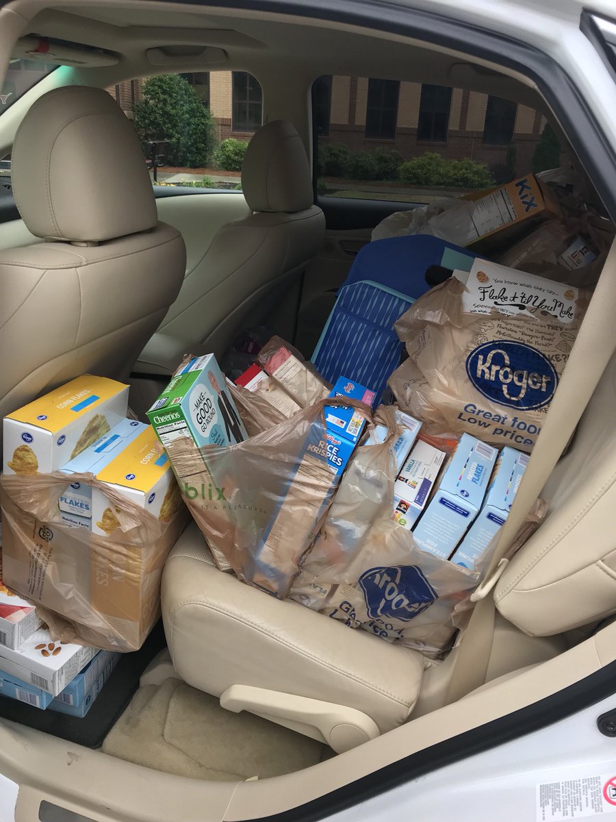 wtllambert's tweet photo. That concludes our final service project of the year!! Thank you so much to everyone who donated! We collected 237 boxes woo!!🥣 https://t.co/Rm4foFrPF6