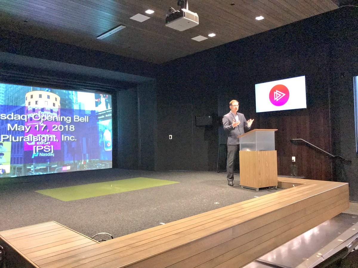 NasdaqExchange's tweet image. 🔔Counting down the moments to @pluralsight’s Opening Bell! Relationship manager Randall Hopkins details IPO process. #PluralsightIPO