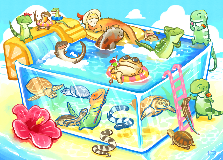 90m外掛け水槽 #これを見た人は青い画像を貼れ