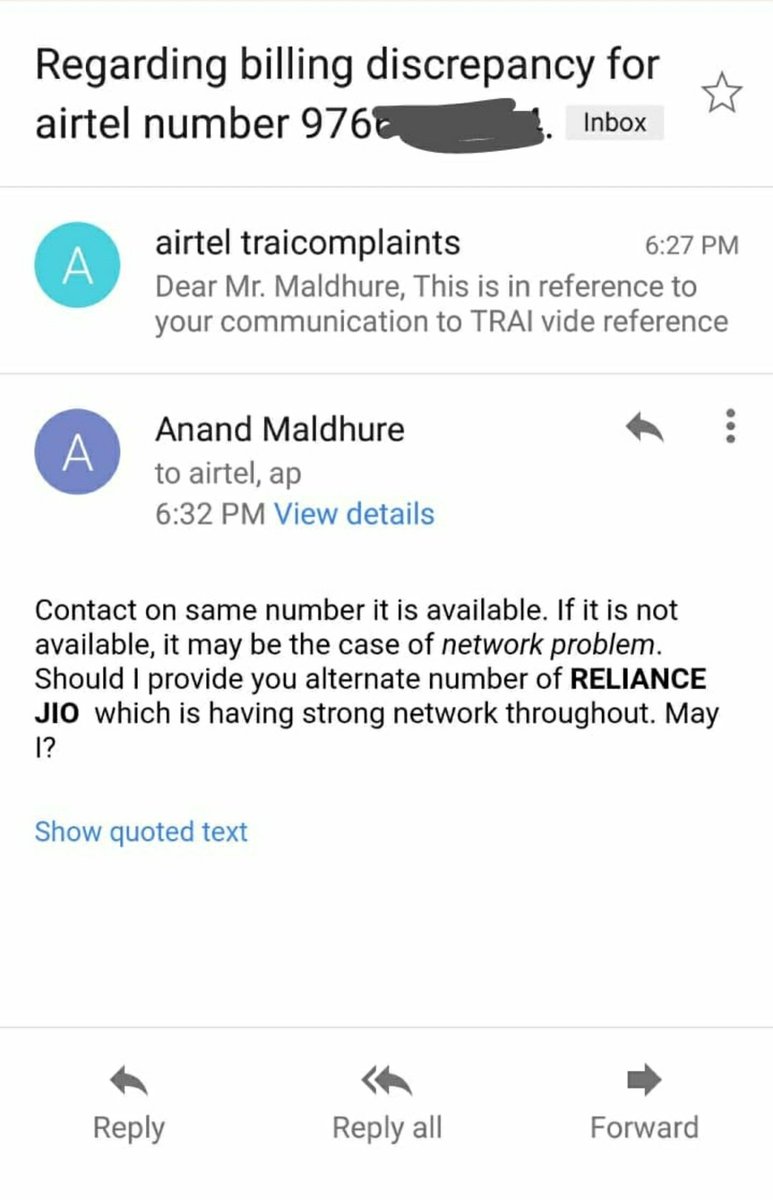 anandm02's tweet photo. @airtelindia is the strongest network! It is available in the very remote places but not in URBAN areas of country 😂😂😂 
@reliancejio https://t.co/UVyagwuOV9