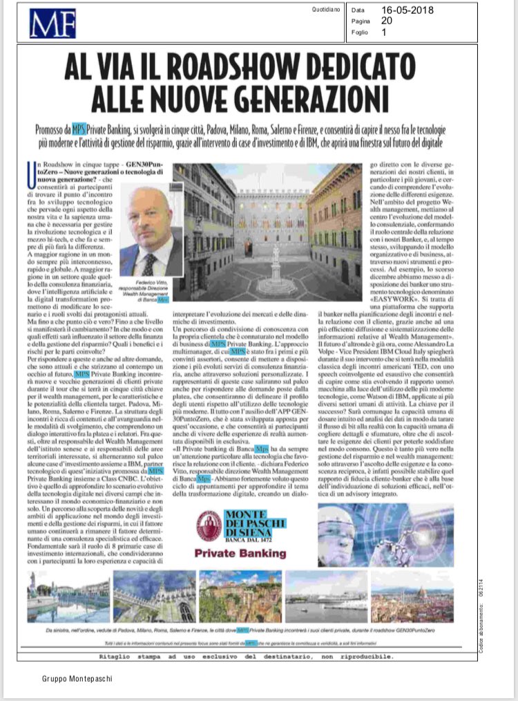 VenturaEdoardo's tweet photo. Grande iniziativa promossa dal Private di @Banca_MPS sul connubio tra l’impatto che le nuove tecnologie avranno sulla gestione del risparmio, coinvolgendo non solo le nuove generazioni ma anche gli investitori senior! Complimenti https://t.co/1Woyqf9Nxg