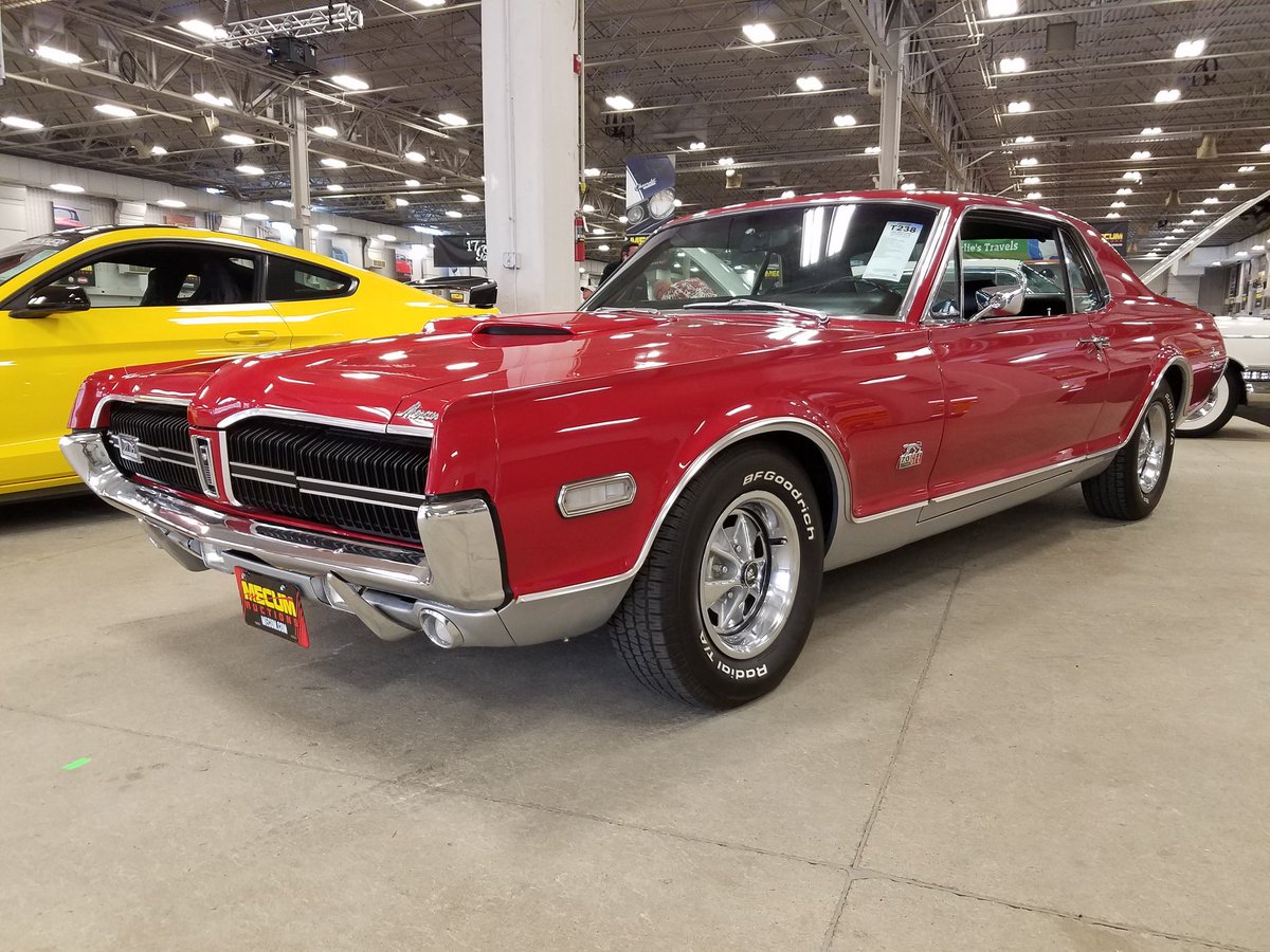 DeanVacX's tweet photo. '68 #Cougar #GTE #7Litre427 #Wcode (Not 428) Rare! #MecumIndy https://t.co/3AUfLAGaMD