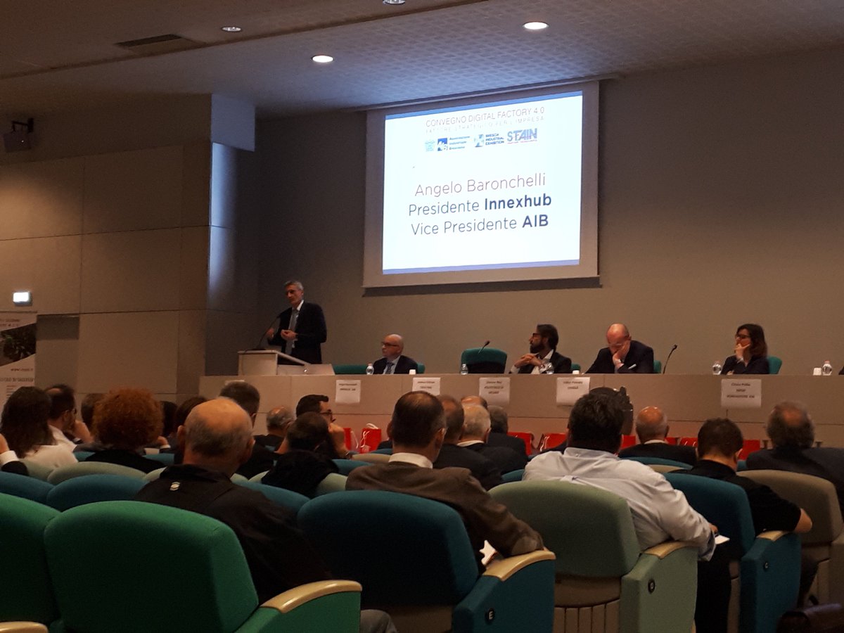 innexhub's tweet photo. Eccoci live dalla @FieraBIE: Angelo Baronchelli, presidente #Innexhub, interviene al convegno sulla #Digital #Factory 4.0, organizzato da @StainSrl. #DigitalTransformation #innovazione #digitale https://t.co/15QJnNirJ3