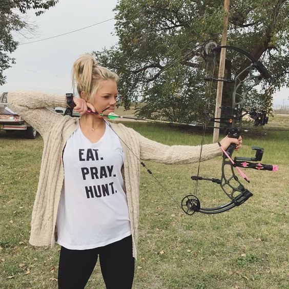 TrophyHunting2's tweet image. Her shirt says it all....#eat #pray #hunt #trophyhunters