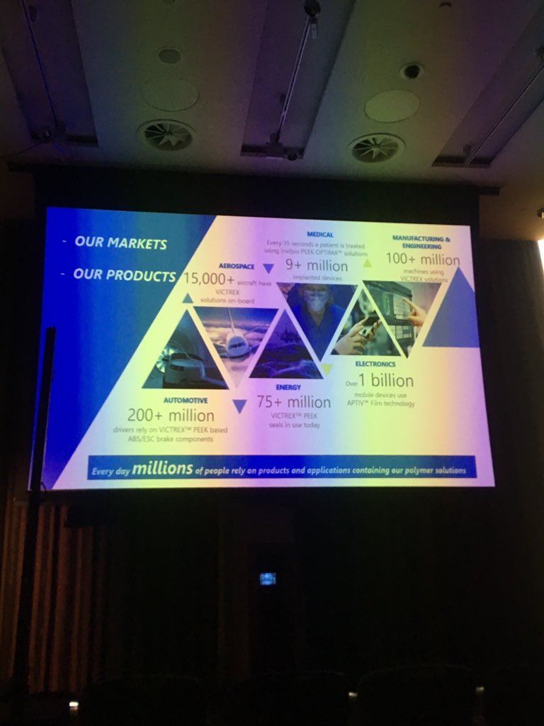 NWBLT's tweet photo. Fascinating to hear from Dr John Grasmeder from @VictrexAuto a succeful UK manufacturer whose products impact so many aspects of our lives. #BoSC18 https://t.co/5MzLZ8tBzv