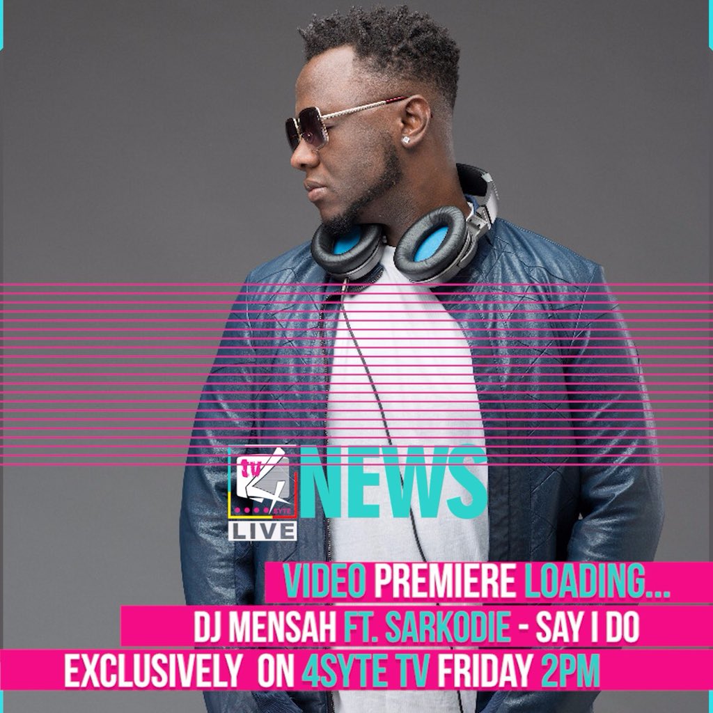 DJMENSAH1's tweet photo. Exclusive #SayIDo video premiere live on @4sytetv this Friday 18/5/2018 with @djmensah ft @sarkodie prod by @kuvie_ & Directed by @yawskyface
#UntouchableMusiz #MusicVideo #DjMensah #Untouchablez #ISayIDoVideo https://t.co/lYIaQNs4LT