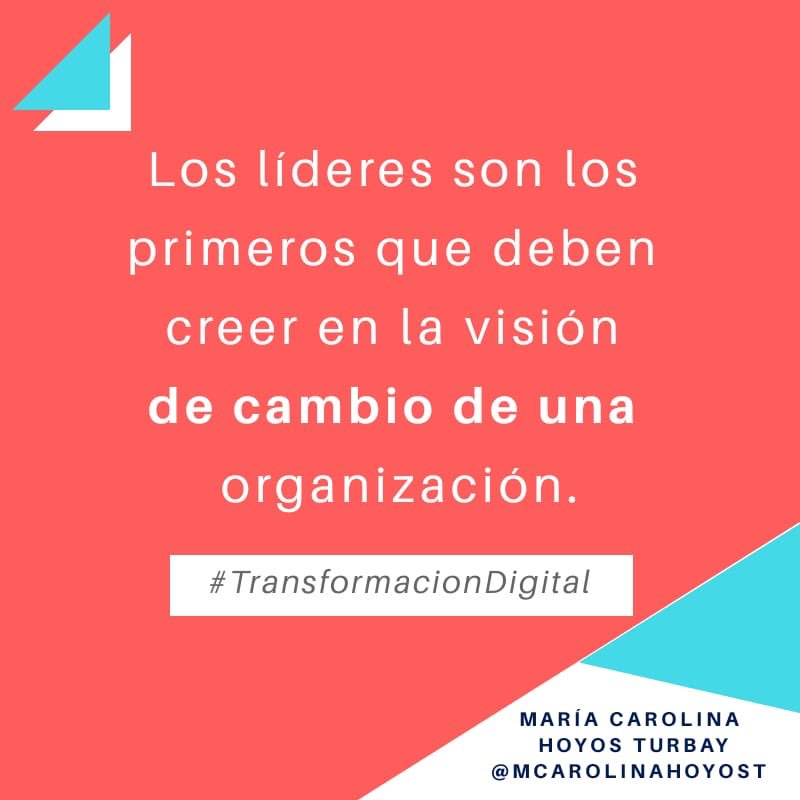 MCarolinaHoyosT's tweet photo. Si no, es tiempo y plata perdida. Los cambios que se plantean en una organización deben enamorar e inspirar a sus miembros, pues son ellos son los que trabajan para hacer realidad esa nueva visión #TrasnformaciónDigital #OrganizacionesResilientes #VisiondeCambio #AldeaLab https://t.co/BntvewBxeA