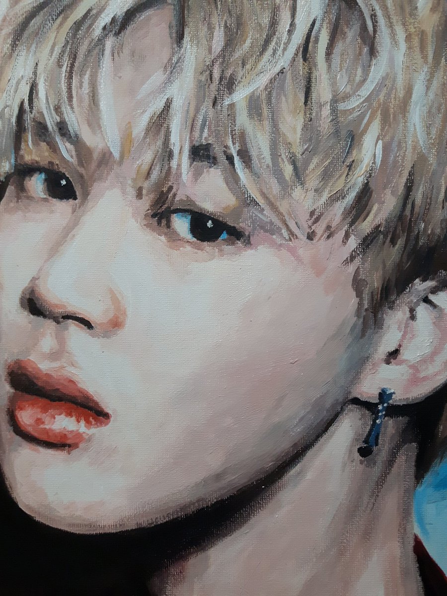 Alexandra_Kurek's tweet photo. Jimin, acrylic on canvas, 30x40cm commission #bts #btsjimin #btsfanart #btsfanarts #btsmochi  #btsparkjimin #kpop #kpopfanart #kpopart #btsart #jimin #parkjimin #parkjiminbts #mochi #chimchim #fanart #fanarts #bangtanboys #jiminfanart #koreanfanarts #_alex_draw @BTS_twt https://t.co/oRmSyygccL