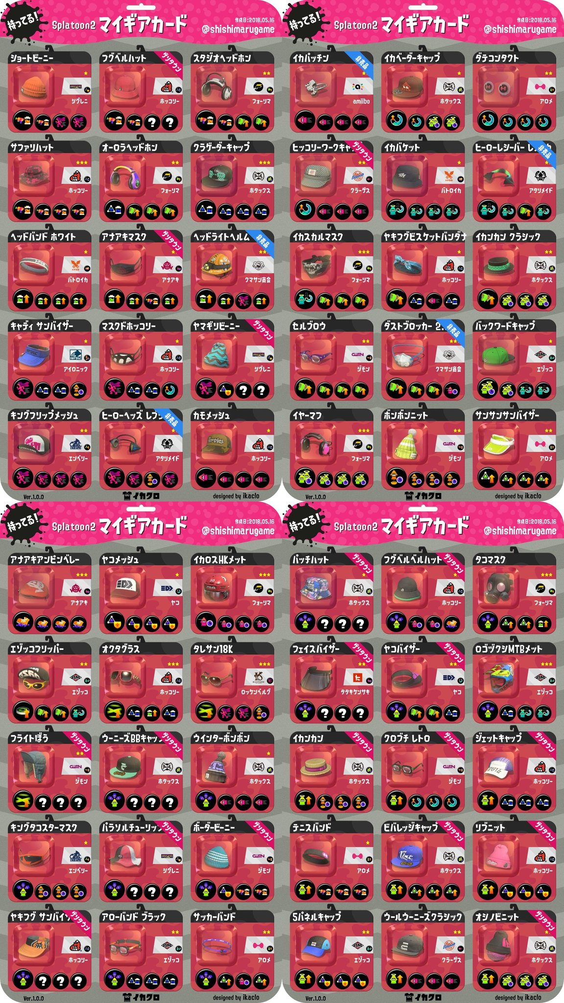 ししまる ギア一覧更新です 5 17 注文はdmかリプで フレコはプロフに貼っています 平日は23時以降の対応になります T Co 8rkgfhlrsq ギア交換 ギア配布 Splatoon2 スプラトゥーン2 イカクロ ししまる ギア一覧更新です 5 17 注文はdmかリプで フレコはプロフに貼っています 平日は23時以降の対応になります T Co 8rkgfhlrsq ギア交換 ギア配布 Splatoon2 スプラトゥーン2 イカクロ