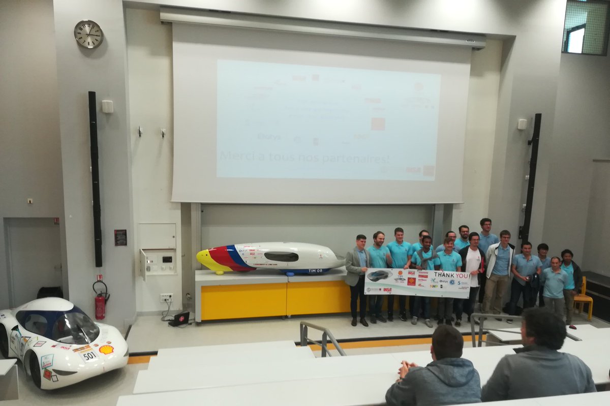 UT3PaulSabatier's tweet photo. Présentation de la nouvelle #TIM07 et du prototype #TIM08 @TIMupsinsa @UT3PaulSabatier @INSAToulouse pour l'édition 2018 #ecoshellmarathon
Deux voitures à suivre ! 😉 Toujours plus légères et performantes. https://t.co/OKyd5YdYlL