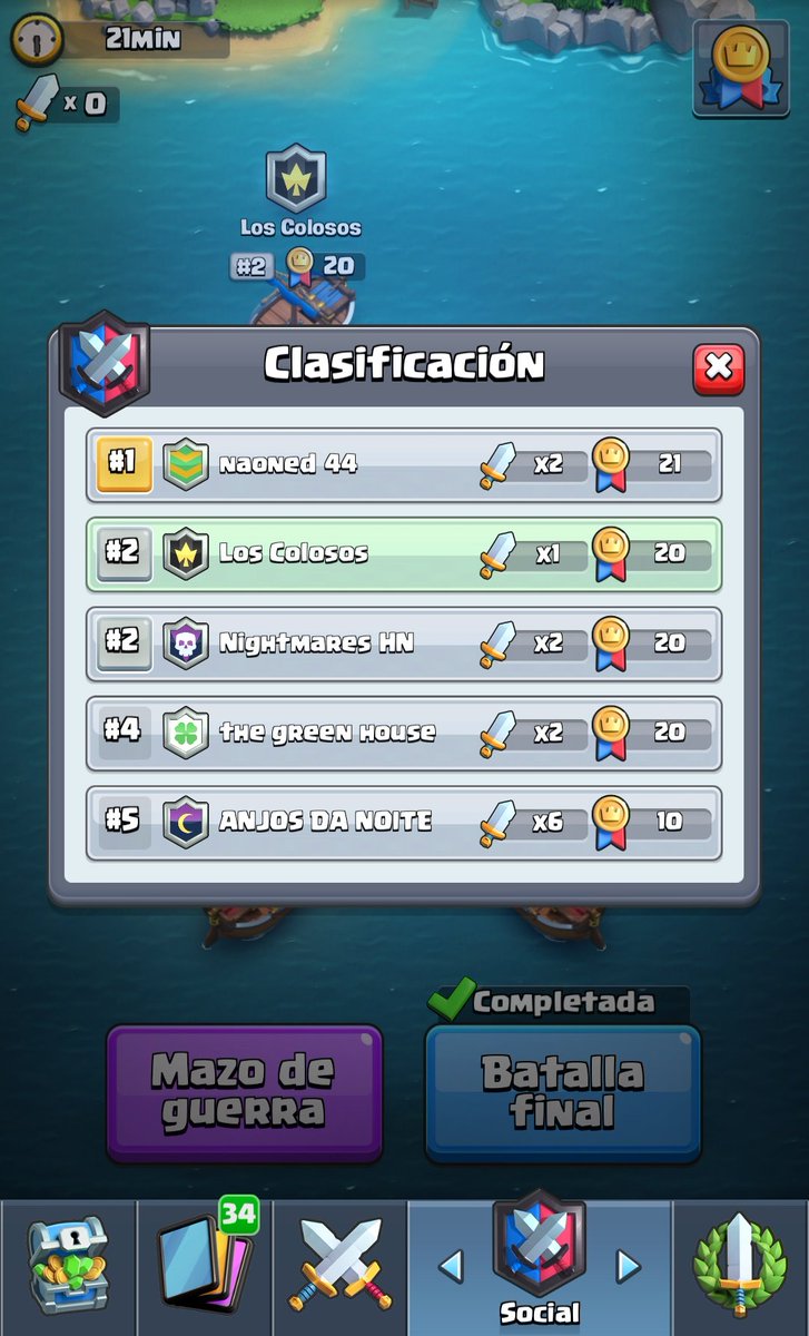 ColososEsports's tweet photo. ¡Máxima tensión y solo 21 minutos para terminar la guerra!
#GoColosos 🤜 https://t.co/mNDOEDlT7O