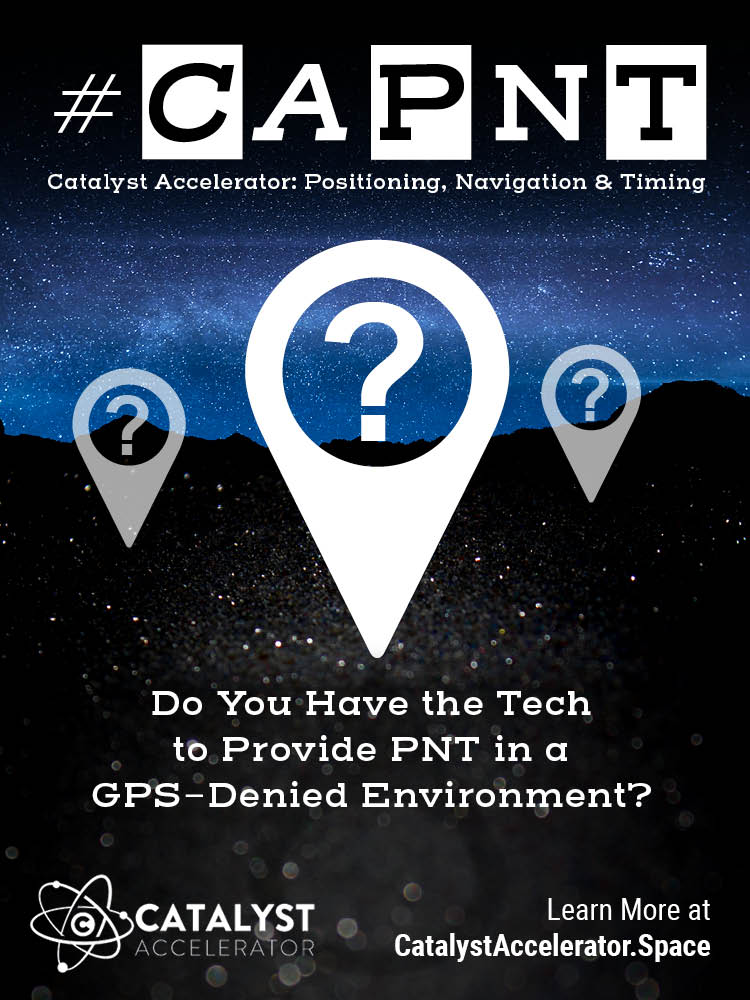 Catalyst_Campus's tweet photo. Are you developing the Positioning Navigation and Timing Tech of the Future? Apply for the Fall 2018 #CatalystAccelerator Cohort through the 18.2 @dodsbir @usairforce Special Topic AF182-002 - Innovative Position Navigation and Timing. Visit https://t.co/z7ltbKnZUF #CAPNT https://t.co/aSWltpqRPA