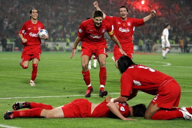 ActuFoot_'s tweet photo. 📆 25 mai 2005 : Mené 3-0 en finale de la Ligue des Champions face au Milan AC, Liverpool réalise une incroyable remontada et s'impose aux tirs au but.

Le miracle d’Istanbul, c'était il y a 13 ans jour pour jour... https://t.co/dLQs7MMCpu