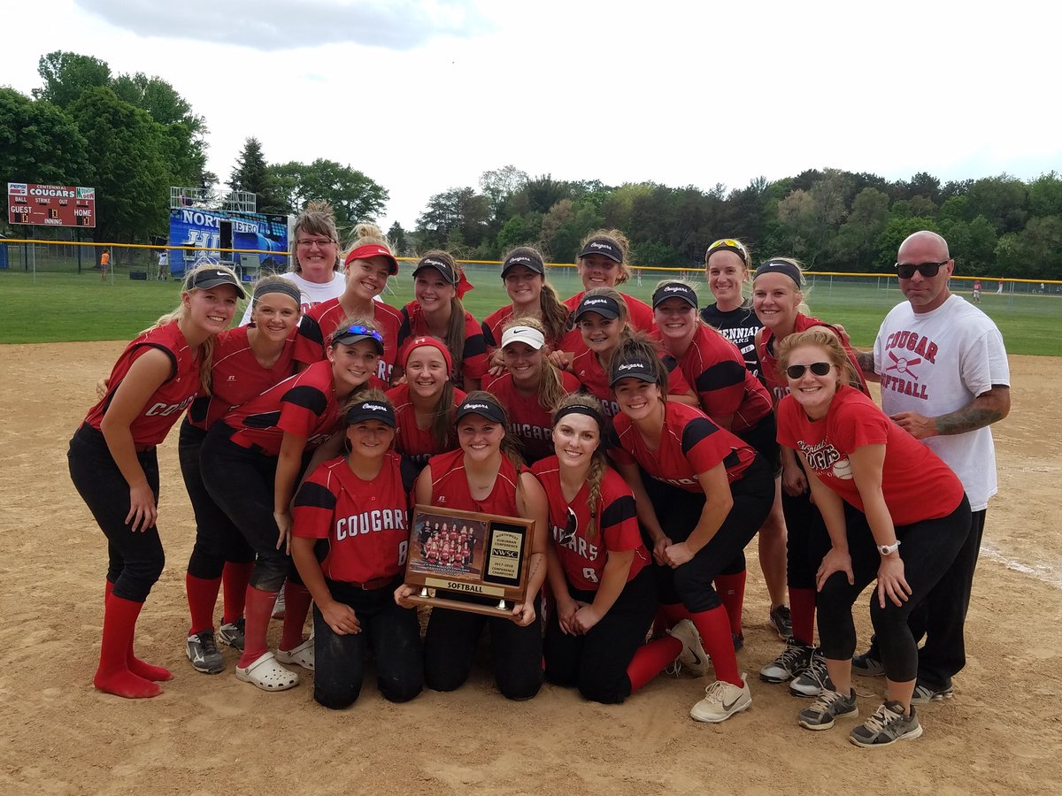 CentCougs's tweet photo. Cougars now 16-4 on the season and moving into the next round. Took time after the game for well-deserved pic with NWSC trophy! #teamtogether https://t.co/ARL0pFF1Hb